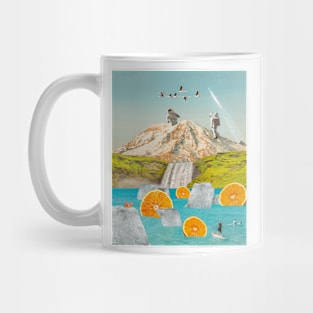 Astronauts explore Orange Island -  Artwork Mug